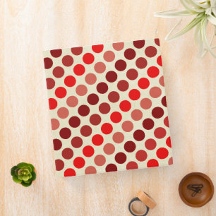 Classeur Shades of Red Pois par Shirley Taylor