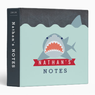 Classeur Shark Boy Navy Blue Under the Water