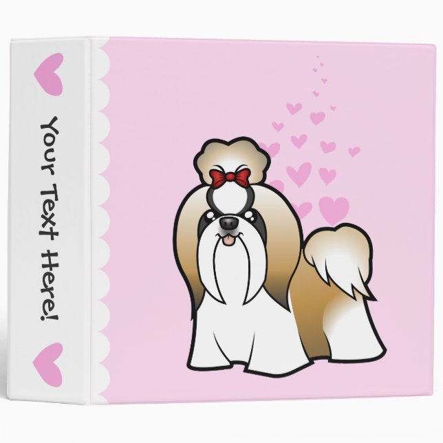 Classeur Shih Tzu Love (show cut) (Devant/Côté)