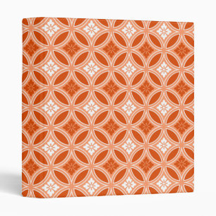 Classeur Shippo avec Motif Fleur, Mandarin Orange