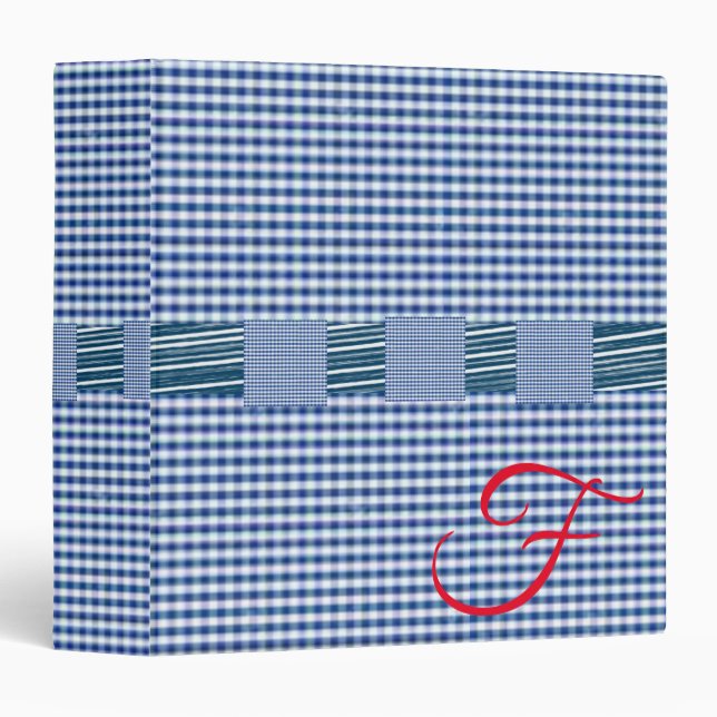 Classeur signature bleu (Devant/Côté)