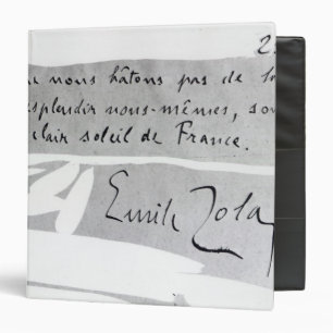 Classeur Signature d'Emile Zola
