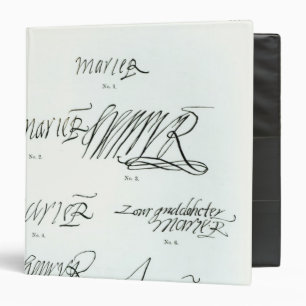 Classeur Signatures de la reine de Mary des Ecossais