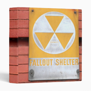 Classeur Signe d'abri contre les retombées radioactives