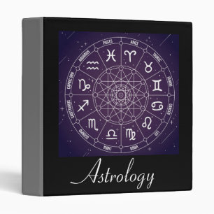 Classeur Signes d'étoile de roue d'astrologie