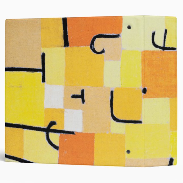 Classeur Signes en Jaune, Paul Klee (Dos/Côté)