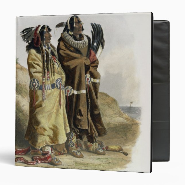 Classeur Sih-Chida et Mahchsi-Karehde, Indiens de Mandan, (Devant/Intérieur)