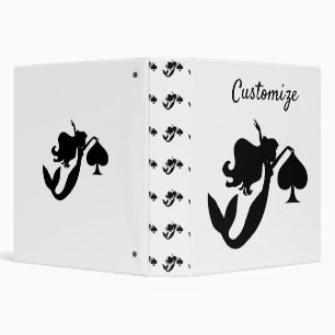 Classeur Silhouette de sirène noire Thunder_Cove
