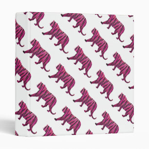 Classeur Silhouette rose chaud et tigre noir