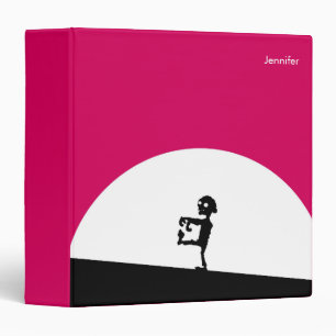 Classeur Silhouette Zombie avec Pleine lune personnalisée