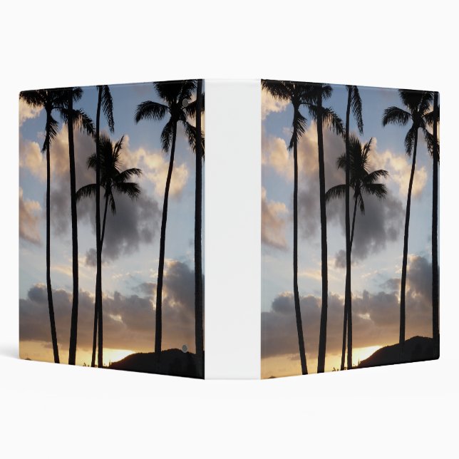 Classeur Silhouettes de palmiers à Hawaii (Arrière-plan)