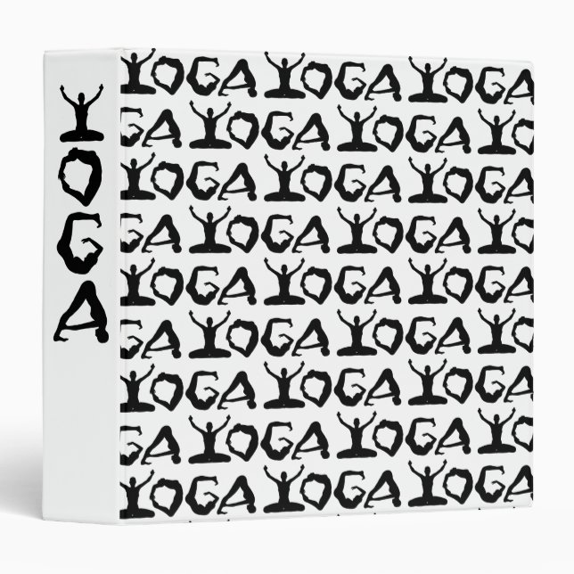 Classeur Silhouettes de yoga (Devant/Côté)