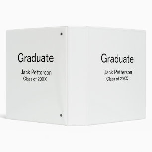 Classeur simple diplôme minimal ajouter nom classe moderne