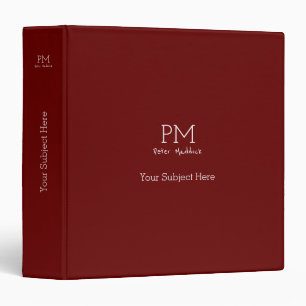 classeur simple et moderne minimaliste rouge foncé