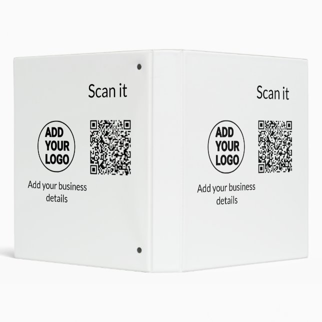 Classeur Simple minimum q r code ajouter logo code d'analys (Arrière-plan)