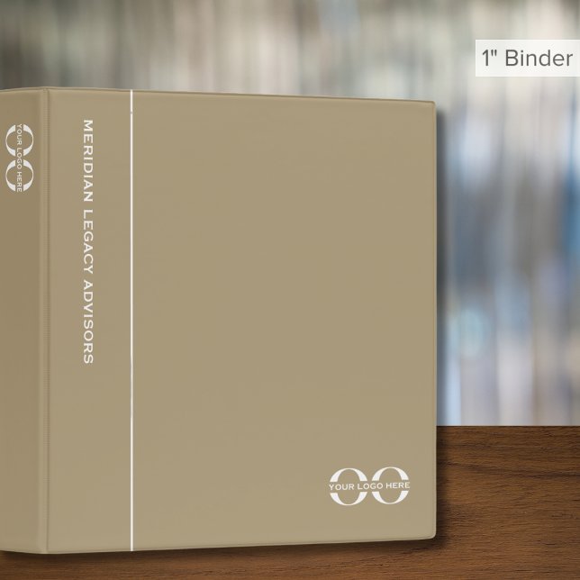 Classeur Simple Moderne avec Logo Personnalisé (Créateur téléchargé)