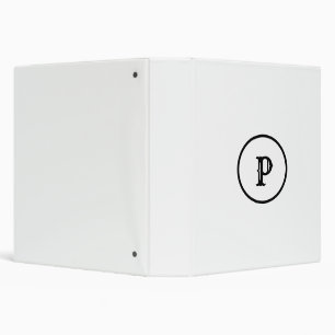CLASSEUR SIMPLE MODERNE MODERNE MONOGRAM STYLE ÉLÉGANT FOUR