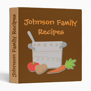 Classeur simple personnalisable de recette de