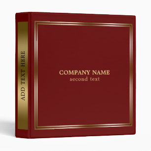 Classeur simple Red & Gold 3