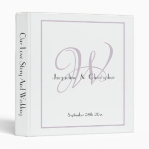 Classeur Simple Rustique Monogramme Cool classique Album de