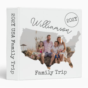 Classeur Simple vacances en famille USA Road Trip Family Ph