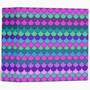 Classeur Sirène multicolore colorée