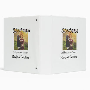 Classeur Sisters besties BFF ajouter nom de la photo nom fa