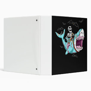 Classeur Skeleton équitation Zombie Shark Funny Halloween c