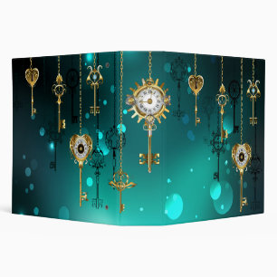 Classeur Skeleton Keys on Green Background
