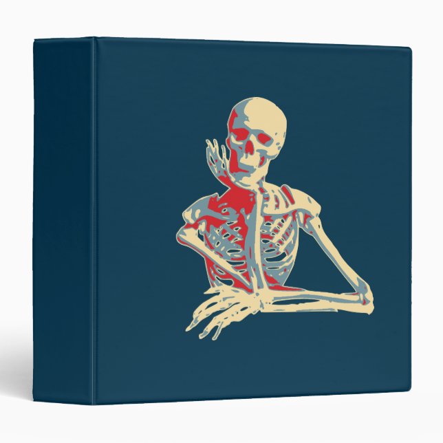 Classeur Skeleton rétro (Devant/Côté)