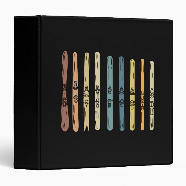 Classeur Ski - Collection de planches à ski (Devant/Côté)