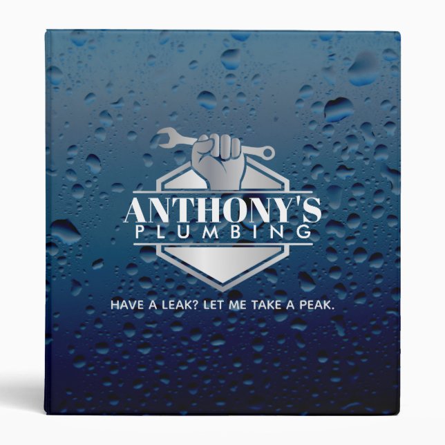 Classeur Slogans de plomberie Cartes de visite (Devant)