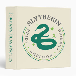 Classeur SLYTHERIN™ Insigne de fierté de la Maison du serpe