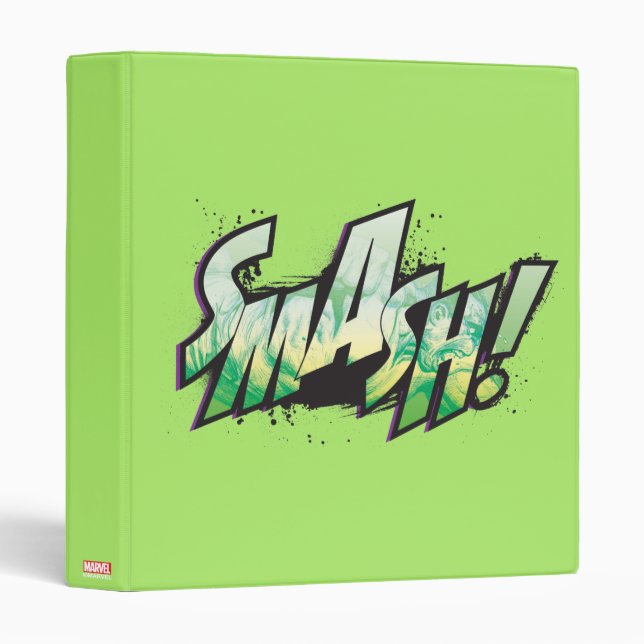 Classeur SMASH ! Graphisme de mot (Devant/Côté)