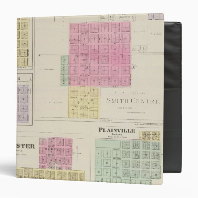 Classeur Smith Centre, Gould City, Motor, Webster, Kansas (Devant/Intérieur)