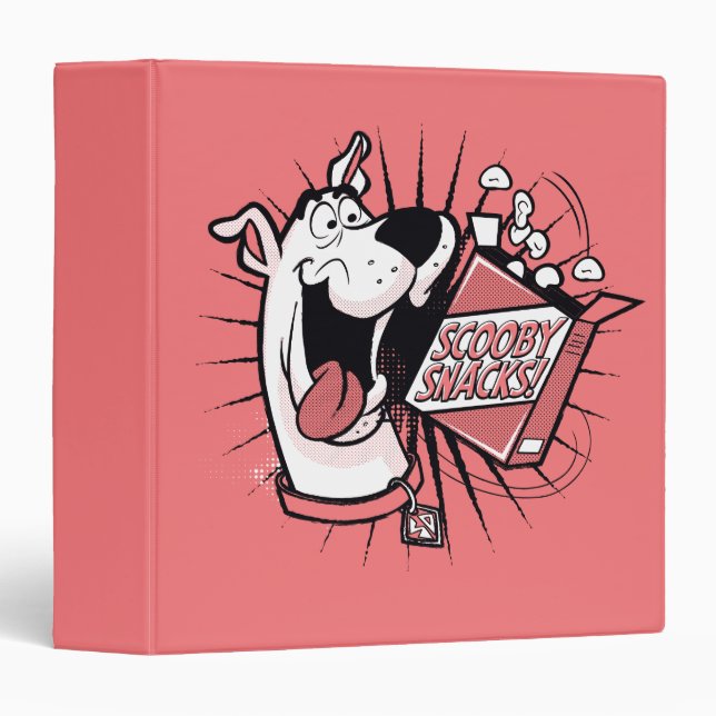 Classeur Snacks Scooby Doo demi-teinte Scooby (Devant/Côté)