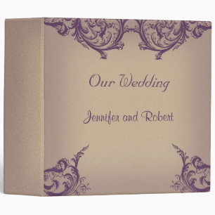 Classeur snob de mariage de rouleau vintage