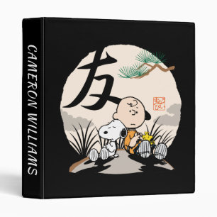 Classeur Snoopy, Charlie Brown et Woodstock - Ami