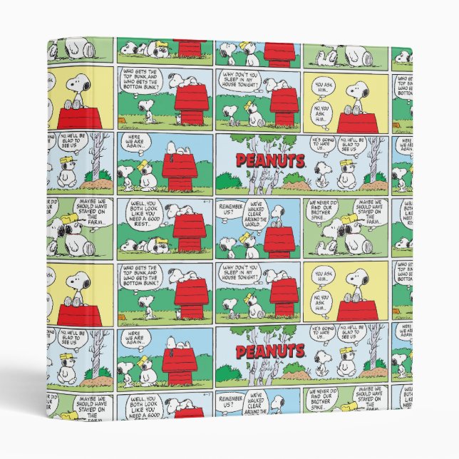 Classeur Snoopy et ses frères Andy & Olaf (Devant/Côté)