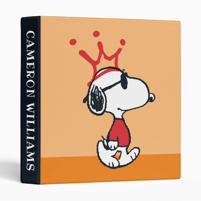 Classeur Snoopy - Joe Cool Crown (Devant/Côté)