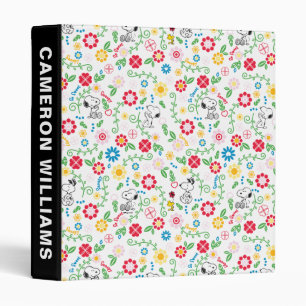 Classeur Snoopy So Sweet Flower Motif