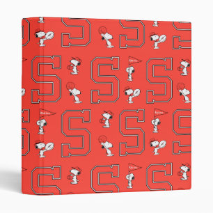 Classeur Snoopy Varsity Motif sportif