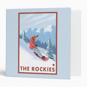 Classeur Snowboarder - Les Rocheuses