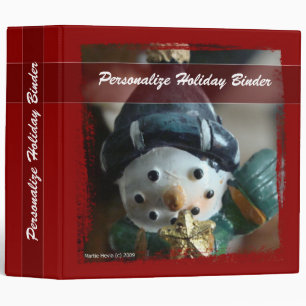 Classeur Snowman de vacances - Personnaliser