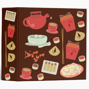 Classeur So Cute Dim Sum Amusant Motif alimentaire Art Desi