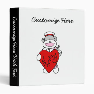 Classeur Sock Monkey I Love Nursing T-shirts et cadeaux