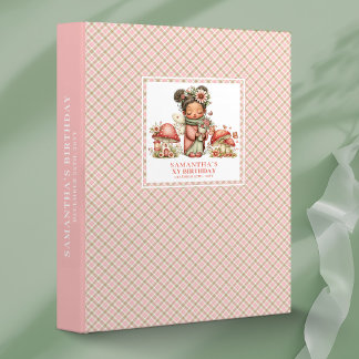 Classeur Soft Fairy Garden Ring Binder Pink Floral Birthday