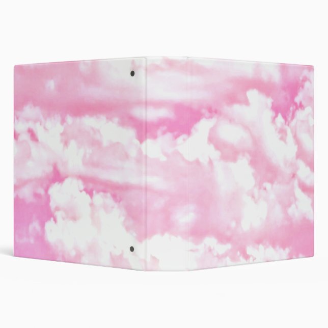 Classeur Soft Happy Rose Nuages Décor (Arrière-plan)