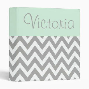 Classeur Soft Mint Grey personnalisé