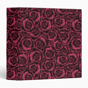 Classeur Soie sans fil satin rose rouge roses fleurs floral
